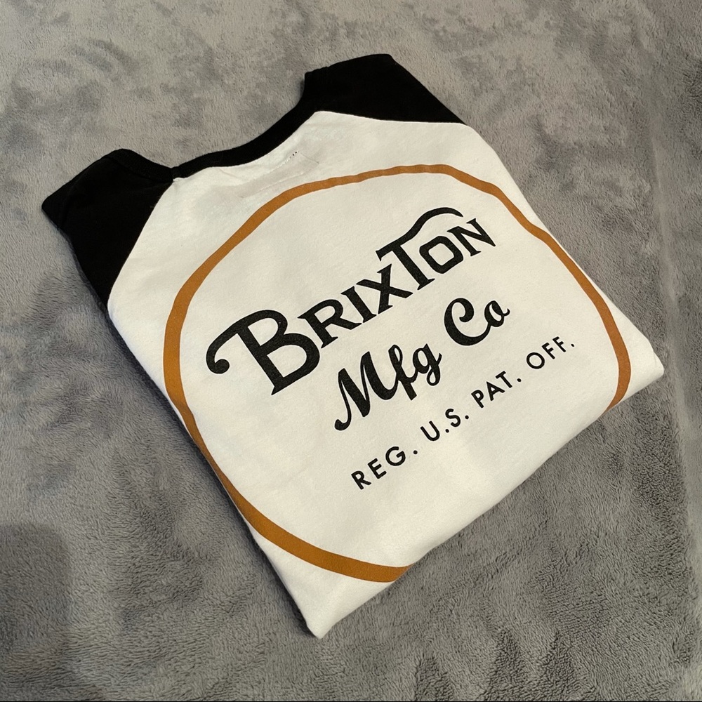 Brixton 3/4 Sleeve Shirt Circle Logo Men’s M